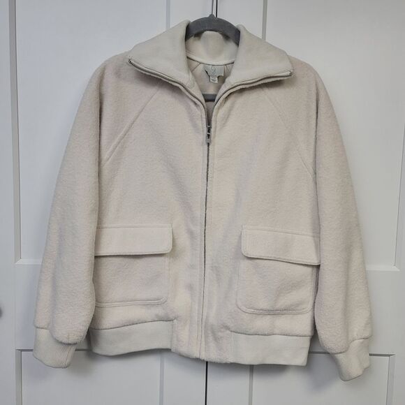 Joie Cream Fleece Zip-Up Jacket - Picture 3 of 6